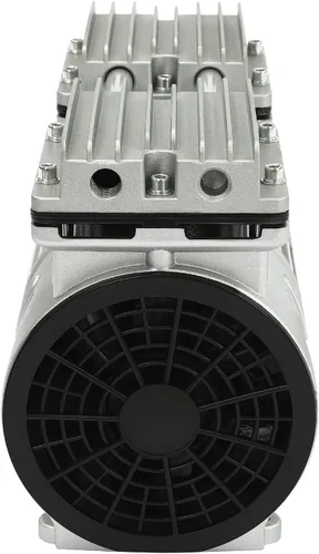 Vista 3 de Bomba de aire sin aceite de 550W, Bomba de compresor de pistón sin aceite de alta presión, Bomba de vacío de compresor de 1700 rpm, Bomba de aire