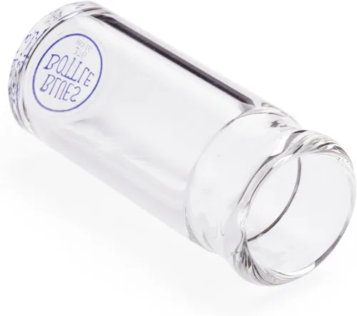 Vista 2 de Jim Dunlop Blues Bottle - Tobogán grande de cristal transparente de pared pesada