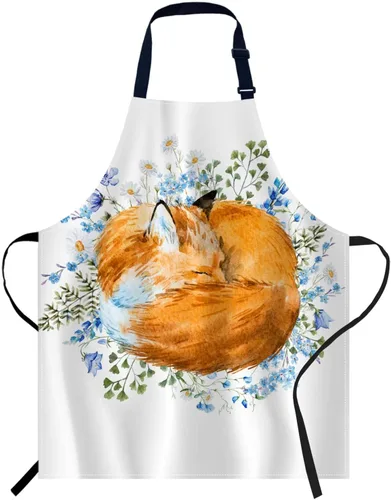 Vista 11 de oFloral Delantal para cocina casera 010, cute cats