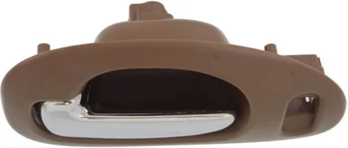Vista 4 de Manija de puerta interior para Chrysler LHS 1999-2001 con bisel beige delantero del lado del conductor con palanca cromada Con orificio de bloqueo