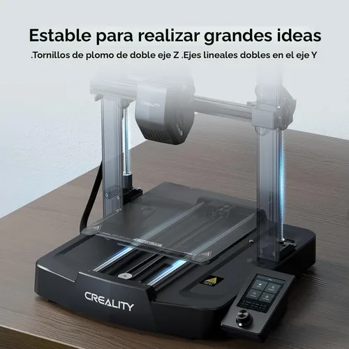 Vista 3 de Paquete de impresora 3D Creality Ender 3 V3 SE con 4 paquetes de filamento PLA (Negro+Blanco+Rojo+Azul)