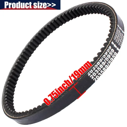 Vista 2 de KT196 - Correa de transmisión compatible con la serie 30, correa convertidora de par Powersports Coleman KT196cc 4 ruedas 196cc 6.5HP Comet 203589