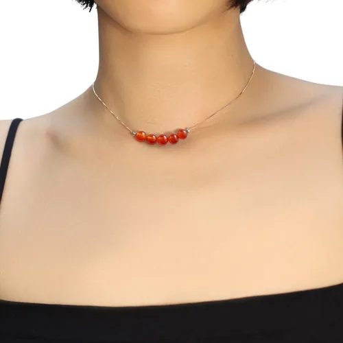 Vista 8 de Collar con colgante de cristal, cadena de plata 925, collar ajustable de cristal curativo para mujeres