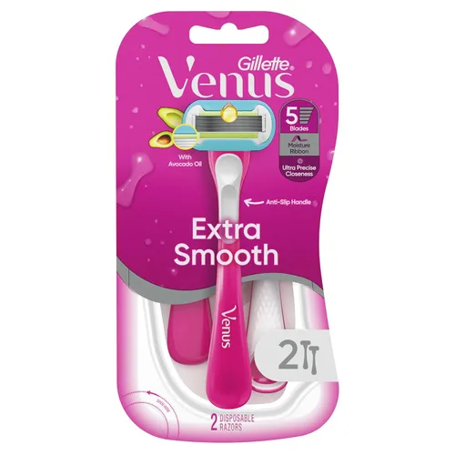 Vista 8 de Gillette Venus Maquinillas de afeitar desechables verdes extra suaves para mujer, 2
