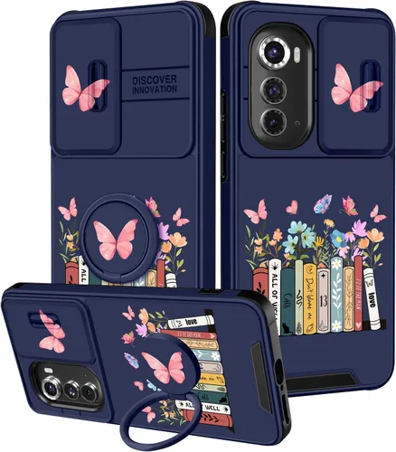 Vista 100 de Funermei Funda para Moto G Stylus 5G 2022, funda para teléfono con diseño de calavera de esqueleto para mujeres y niñas, diseño gótico, Como