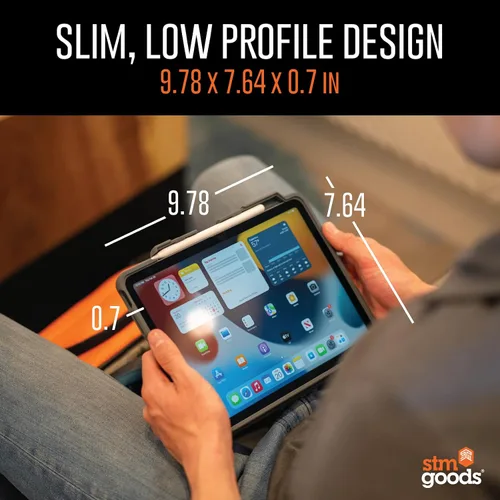Vista 7 de STM Dux Plus para iPad Air de 11 pulgadas (M4/M3/M2/5ª/4ª generación): ultra protector, ligero con parte trasera transparente, soporte para lápiz
