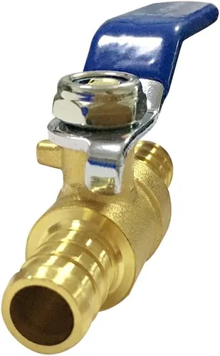 Vista 5 de Joywayus 2 válvulas de bola PEX, válvula de cierre de puerto completo de latón PEX de 1/2 pulgada, cuarto de vuelta caliente (rojo) frío (azul)