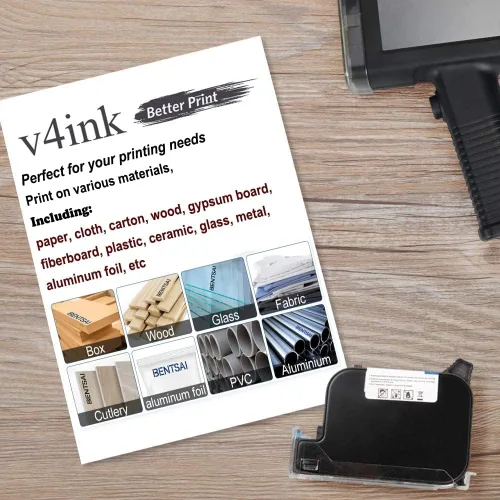 Vista 3 de v4ink Bentsai BT-2581P - Cartucho de tinta cian, 1.4 fl oz, repuesto de tinta de secado rápido para impresora de inyección de tinta portátil