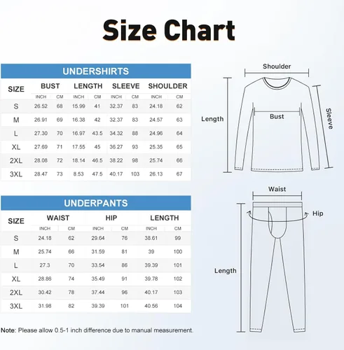 Vista 6 de SIMIYA Conjunto de ropa interior térmica para hombre, ropa interior larga para hombre, ropa interior larga para hombre, parte inferior superior