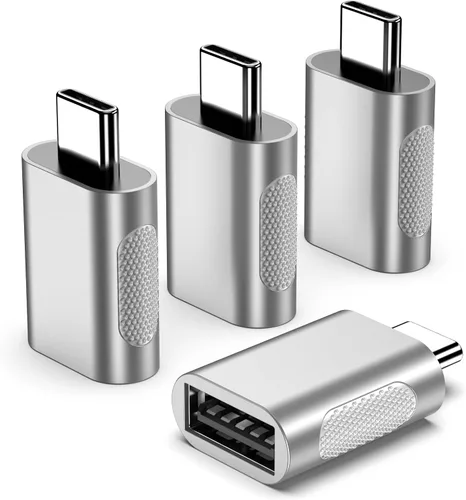 Vista 7 de Adaptador USB A a USB-C (paquete de 4), convertidor USB a USBC, adaptador A a Usbc compatible con MacBook Pro, Chromebook, Surface Book, Cellphon
