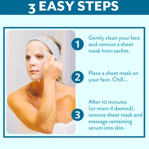 Vista 4 de Patchology Hydrate FlashMasque - Mascarilla facial con ácido hialurónico - Mascarilla facial para el cuidado de la piel para hombres y mujeres