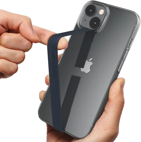 Vista 8 de Sinjimoru Correa elástica de silicona para teléfono, soporte de agarre flexible y elástico para iPhone y Android, bucles de teléfono seguros