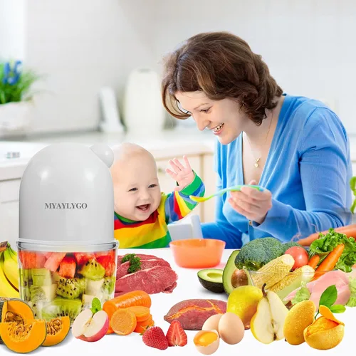Vista 9 de Fabricante de Alimentos para Bebés y Procesador de Alimentos, Mezclador de Alimentos para Bebés Actualizado de 14-en-1, Fabricante de Puré