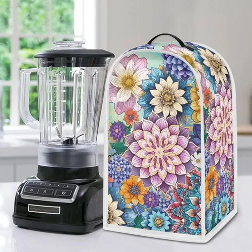 Vista 14 de Aztec Cow - Funda para batidora de girasoles con mango superior, ligera, lavable, para cocina, cafetera, decoración de procesadores de alimentos