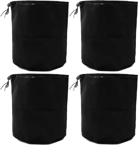 Vista 3 de Chuancheng 4 bolsas impermeables para cortadora de césped, cortadora de césped, a prueba de polvo, para sierra de poste Stihl Echo Weed Eater (beige)