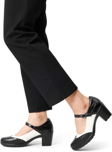 Vista 5 de DREAM PAIRS Zapatos de vestir Oxfords Mary Jane para mujer