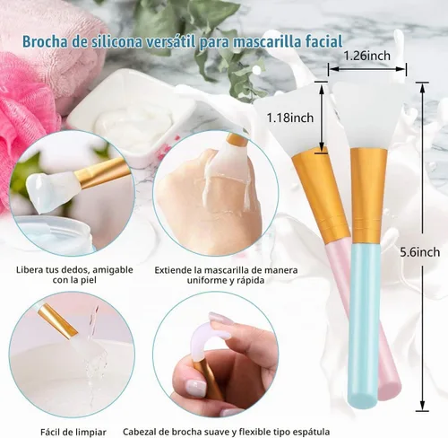 Vista 2 de Yokilly Kit de limpieza facial de silicona: Herramienta para el cuidado de Kit de 6 piezas
