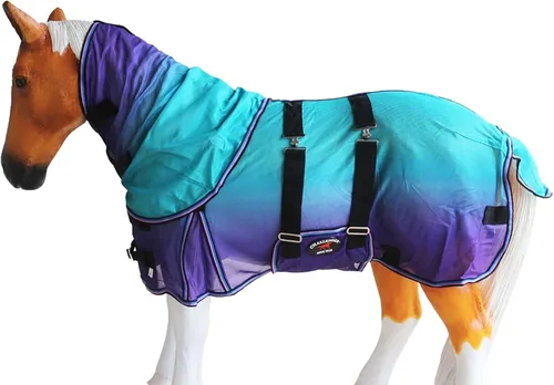 Vista 15 de CHALLENGER 36" Miniatura Destete Burro Pony Caballo Potro Verano Flysheet Marrón Floral 51831