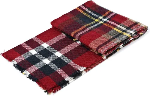 Vista 6 de American Trends Womens Fall Winter Scarf Plaid Tassel Soft Warm Blanket Scarves Womens Shawl Wraps