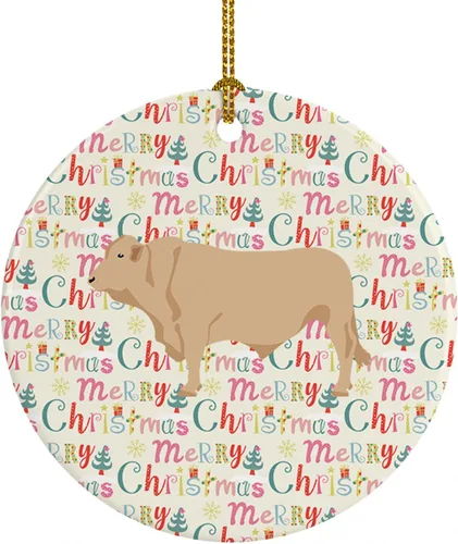 Vista 31 de Caroline's Treasures Adorno de cerámica de avestruz común para árbol de Navidad, decoración colgante para el hogar, Navidad, vacaciones, fiesta