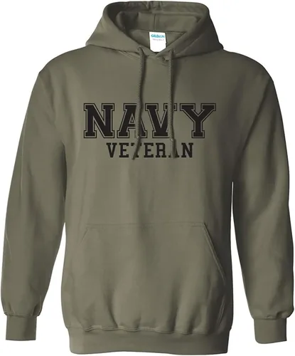 Vista 3 de zerogravitee Sudadera con capucha con logotipo NAVY Veteran BLACK