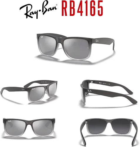 Vista 70 de Ray-Ban RB4165 JUSTIN Sunglasses For Men For Women+BUNDLE with ACCESSORY EYEWEAR KIT