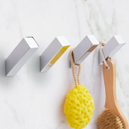 Vista 18 de NINETREX Ganchos negros para toallas, color negro mate, ganchos modernos para toallas, ganchos de acero inoxidable SUS 304, resistentes al agua