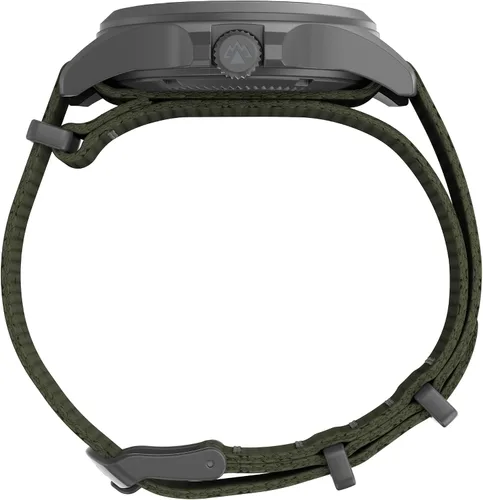 Vista 3 de Timex Expedition North Field Post - Reloj de correa de tela reciclada solar de 1.614in, Reloj de correa de tela reciclada solar Expedition North