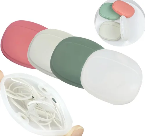 Vista 8 de Organizador de auriculares de silicona - Estuche de almacenamiento de cable de datos - Mini caja de almacenamiento magnética - Bolsa