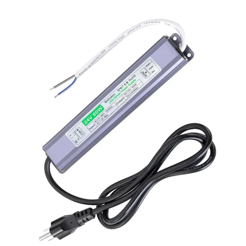 Vista 10 de Transformador LED impermeable IP67 de 12 V 60 W, fuente de alimentación de bajo voltaje con enchufe de 3 clavijas para cualquier luz LED al aire