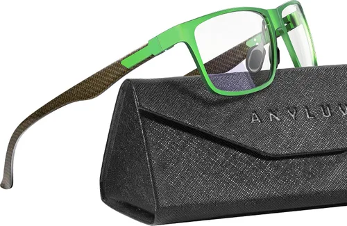 Vista 32 de ANYLUV Blue Light Glasses Men, Relieve Eyestrain and Eye Protection, Al-Mg Metal Computer Blue Light Blocking Glasses