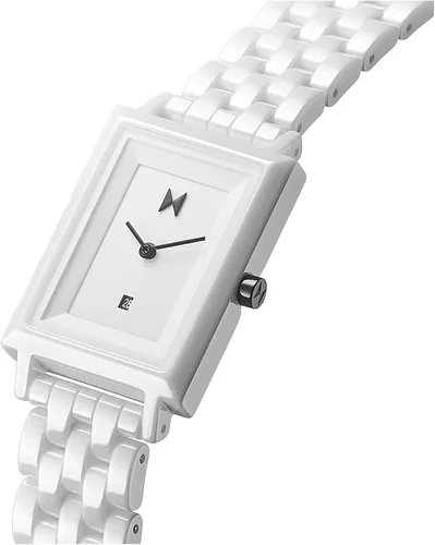 Vista 2 de MVMT Reloj cuadrado de cerámica para mujer