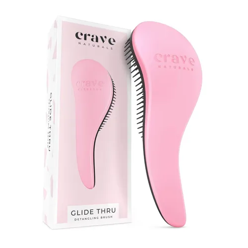 Vista 9 de Crave Naturals, Cepillo Desenredarte Deslizante para Resultados Definitivos, Niños y Adultos, Uso como Peine o Cepillo para Cabello, Color Negro