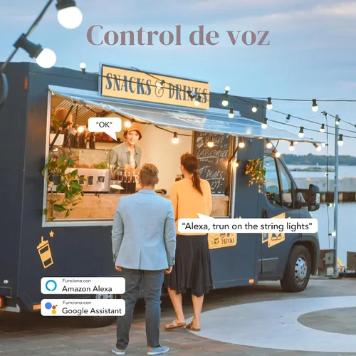 Vista 5 de HBN - Interruptor de salida de enchufe inteligente WiFi para exteriores, compatible con Alexa y Google Assistant, 2,4 GHz