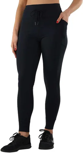 Vista 2 de Spyder Leggings ajustados con cordón de tiro alto y bolsillos para mujer
