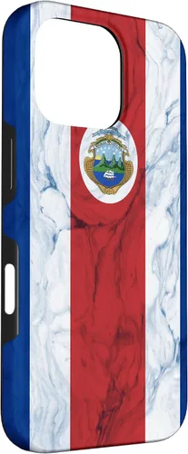 Vista 54 de Bandera de Costa Rica y fondo elegante - Funda del orgullo costarricense para iPhone 17