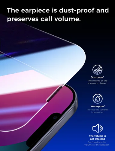 Vista 11 de MAGIC JOHN Paquete de 2 protectores de pantalla de vidrio templado para iPhone 13/14 y iPhone 13 Pro de 6.1 pulgadas, eliminación automática