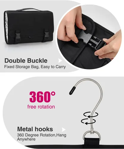 Vista 5 de TANTO Bolsa de transporte de viaje para secador de pelo, herramientas para el cabello, estuche organizador para Dyson impermeable, a prueba