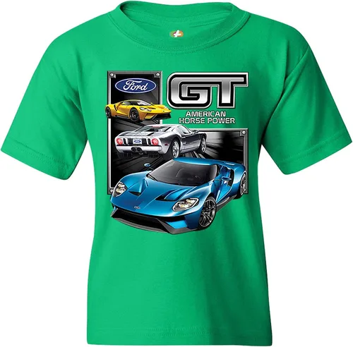 Vista 2 de Ford GT American Horse Power - Camiseta deportiva para niños, con licencia de coche de carreras