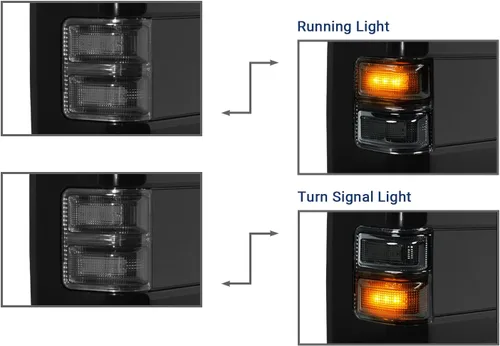 Vista 4 de Espejos de remolque compatibles con Ford F250, F350, F450, F550 1999-2016, Super Duty, con calefacción eléctrica, LED, pintados en negro