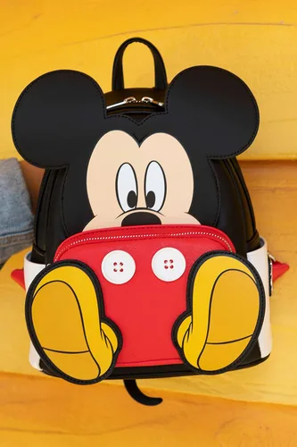 Vista 6 de Loungefly Disney Mickey Mouse Cosplay Mini Mochila, Varios colores, Wdbk3030