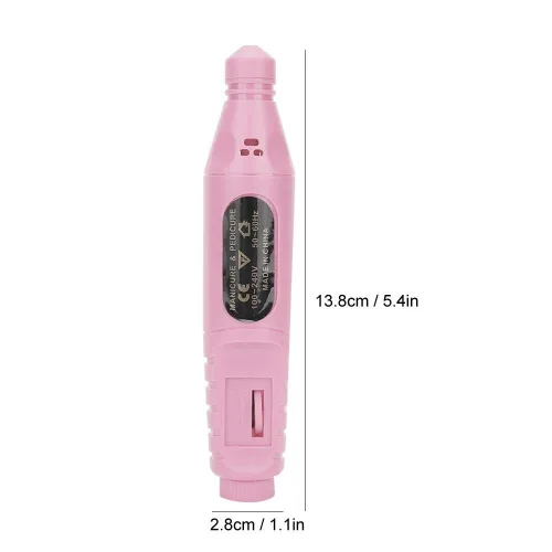 Vista 5 de ZJchao Kit de taladro eléctrico de uñas, juego de pedicura portátil USB, máquina de taladro eléctrico de uñas, pulido de manicura de dedos