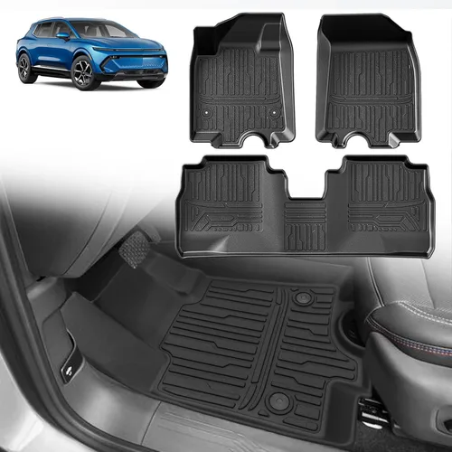 Vista 12 de BestEvMod Alfombrillas para Ioniq5 para todo tipo de clima, XPE, antialtas temperaturas, sin olor, primera y segunda fila, compatibles con Hyundai