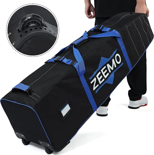 Vista 2 de ZEEMO Golf Travel Bag, Mid-Open Protective & Wheeled Airline-Approved Case for Clubs, Stand&CartBag, Waterproof Soft-Sided Cover Made of Heavy Duty