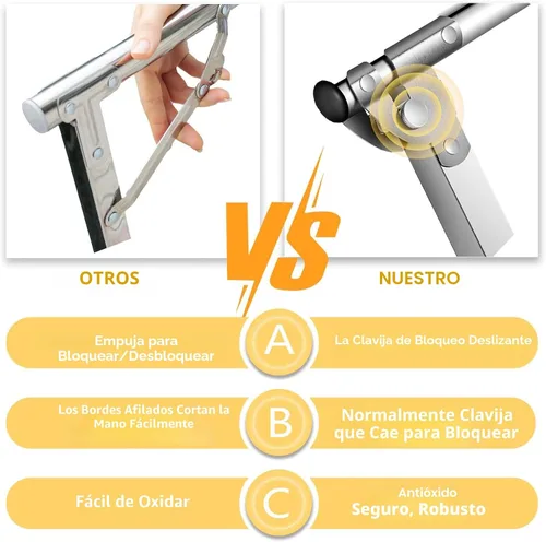 Vista 2 de URYAN Estante de secado de ropa de 63 pulgadas, de acero inoxidable resistente, plegable, para interiores y exteriores, estante de secado portátil
