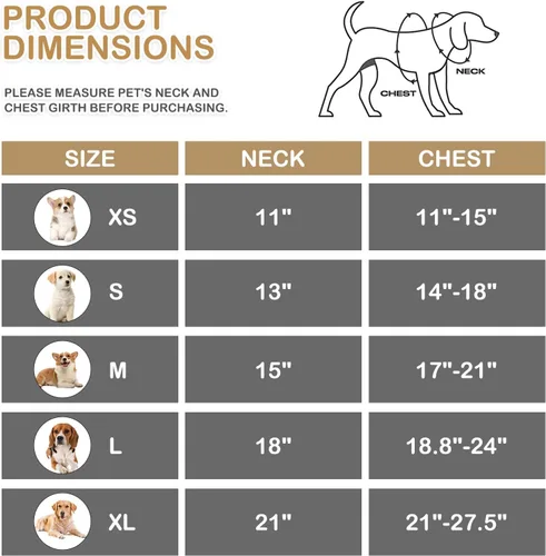 Vista 2 de MoNiBloom Arnés para perro de tamaño pequeño, chaleco acolchado suave para cachorros para caminar, correr, entrenar - negro, XS