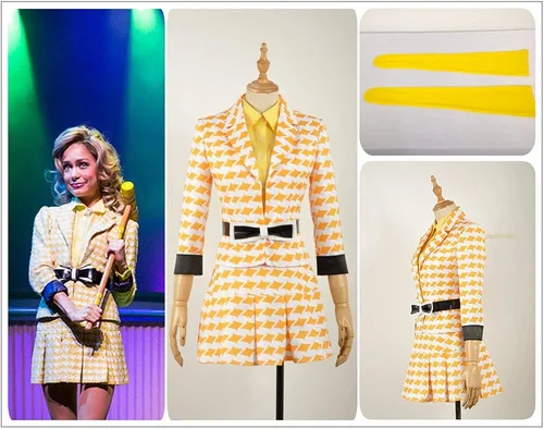 Vista 6 de Cos-Love Heathers The Musical Rock Cosplay Chandle Stage - Vestido de uniforme escolar para mujer, conjunto completo