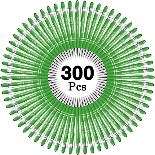 Vista 16 de Hasta 500 bolígrafos personalizados a granel con logotipo de mensaje de nombre comercial, bolígrafos grabados personalizados con lápiz óptico