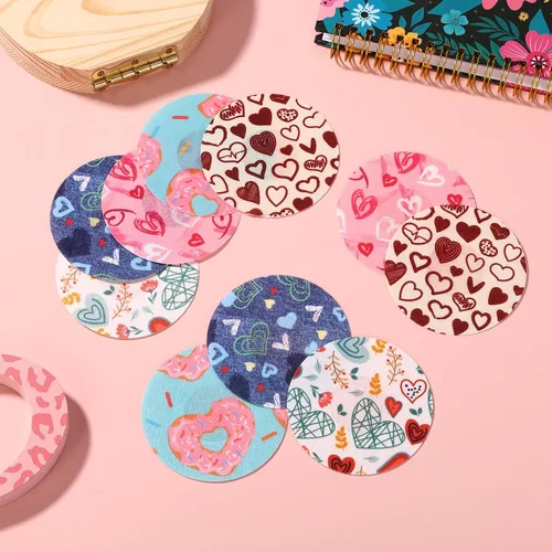 Vista 3 de XIHIRCD 40 fundas adhesivas para Libre 2 o 3, patrón de amor de San Valentín, parches con sensor CGM, transpirables, impermeables, parches