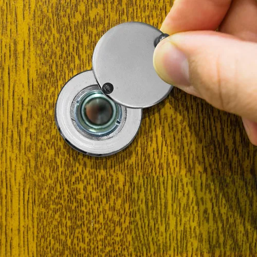 Vista 5 de Juego de 2 cubiertas de mirilla, cubiertas de agujeros para mirillas para espectadores de puertas, protector de mirilla de seguridad para el hogar